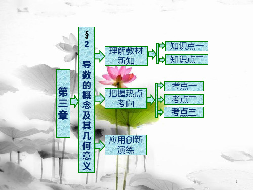 高中数学 第三章 变化率与导数 2 导数的概念及其几何意义实用课件 北师大版选修1-1.pptx