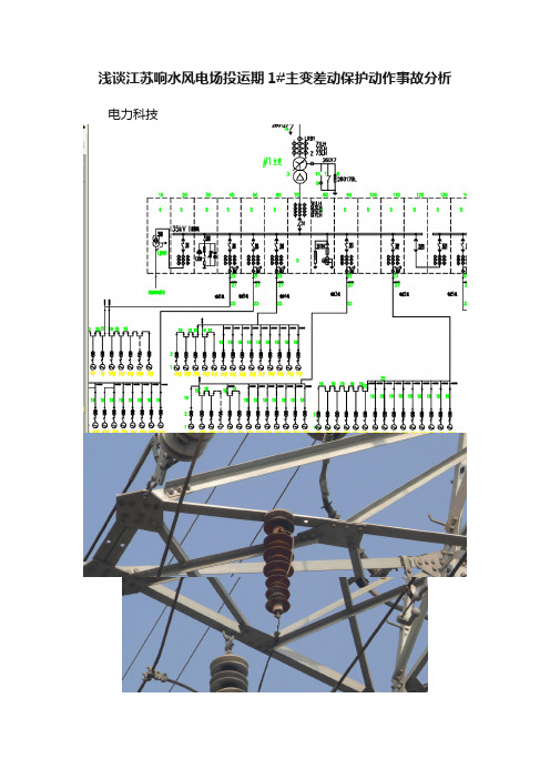 浅谈江苏响水风电场投运期1#主变差动保护动作事故分析