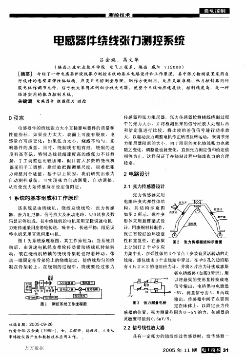 电感器件绕线张力测控系统