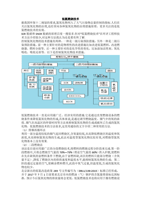 低氮燃烧技术