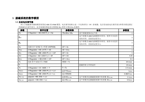 励磁模型