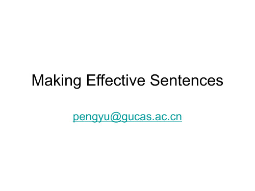 making+effective+sentences