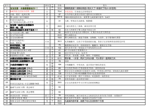 大V各年龄段书单