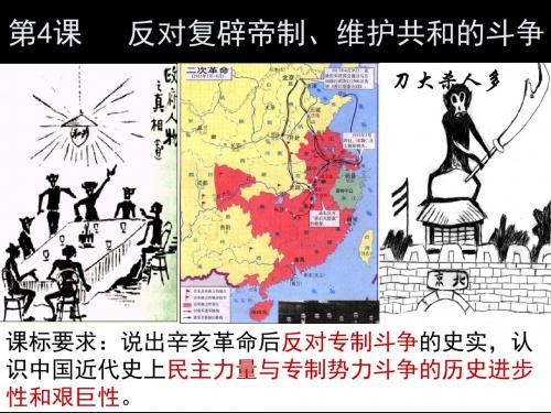 人教版选修二   第6单元  第4课   反对复辟帝制、维护共和的斗争课件20张