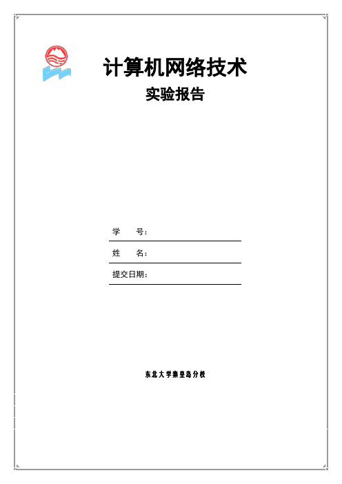 计算机网络技术实验报告