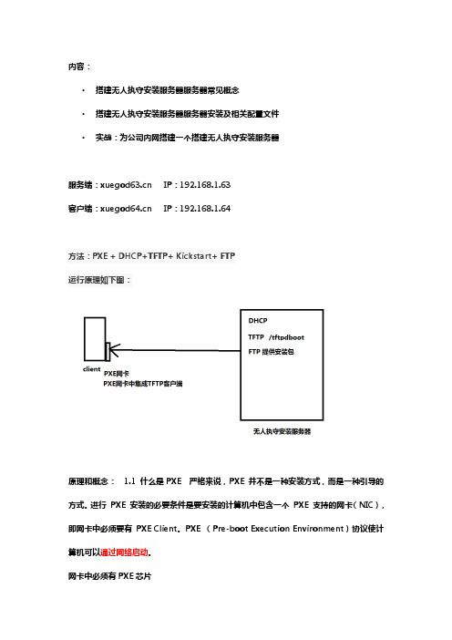 搭建无人执守安装服务器-随堂笔记