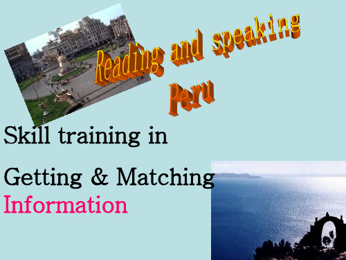 人教版高中英语选修七 Unit5Reading and speakingPPT