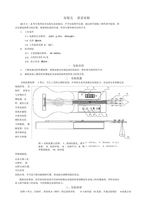 弦音实验报告