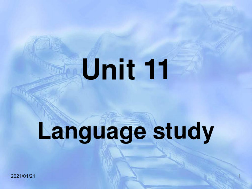 unit11 Language studyPPT教学课件