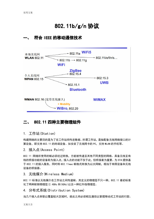 802.11协议详情