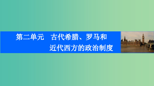 高考历史一轮复习 第二单元 古代希腊、罗马和近代西方的政治制度 考点6 古罗马的政治与法律 岳麓版