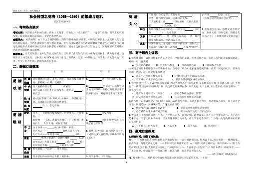 明清社会转型繁盛与危机