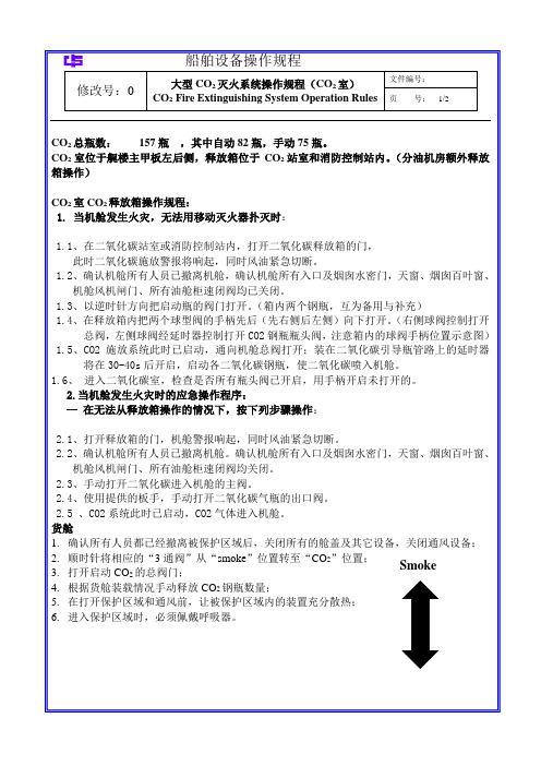 大型灭火系统(CO2)操作规程