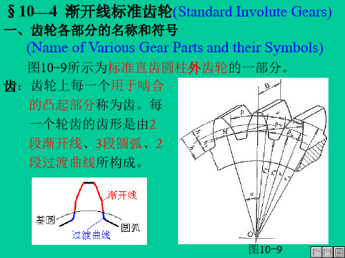 §10—4渐开线标准齿轮