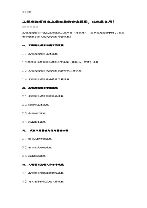 工程建设项目史上最完整地全流程图