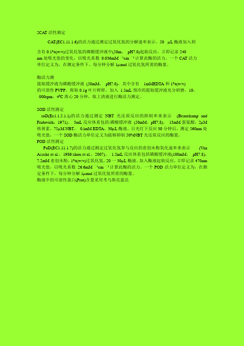 2CAT活性测定