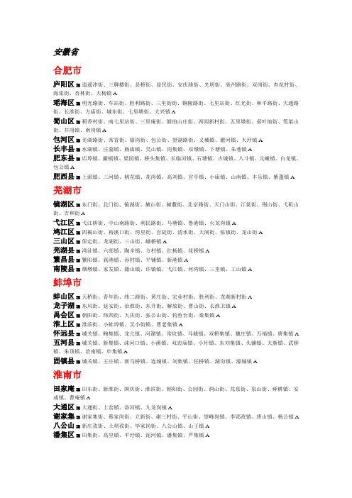 2014年全国行政区省市区街道详细数据大全(华东、华南地区)