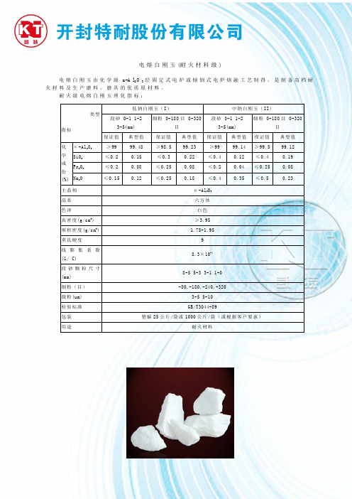 电熔白刚玉