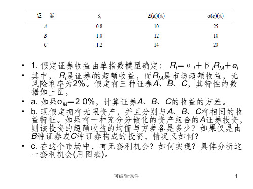 投资学第十章ppt课件