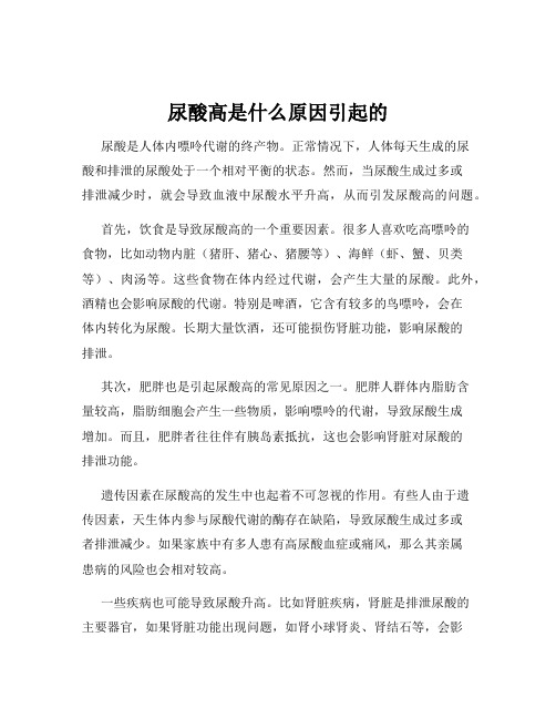 尿酸高是什么原因引起的