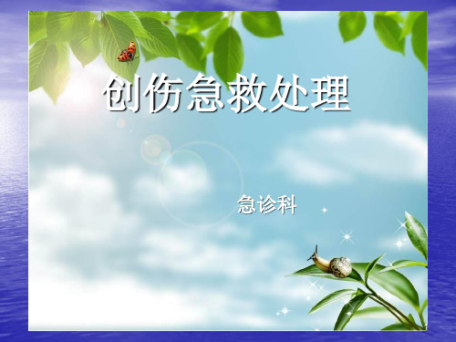 创伤急救处理ppt课件