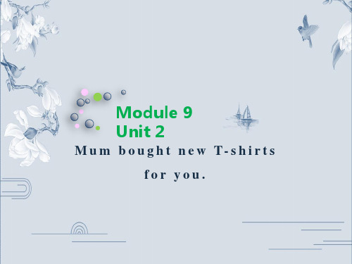 五年级下册英语M9U 2Mum bought new T-shirts for you 外研版