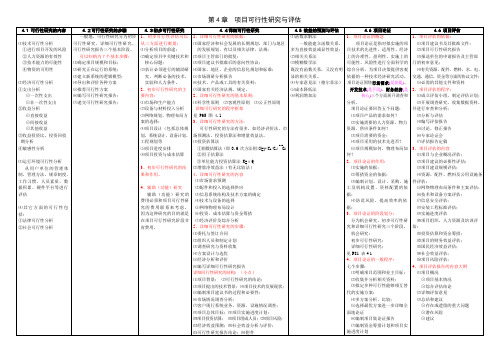 系统集成项目管理师知识点汇总