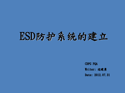 ESD静电防护体系