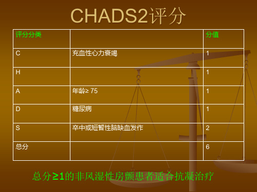 CHADS2评分