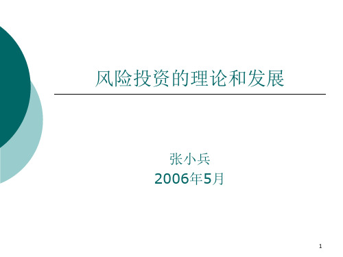 风险投资的理论与发展培训课程.pptx