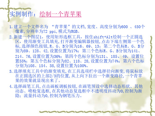 PS青苹果制作教程