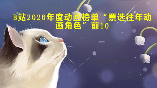 B站2020年度动画榜单 票选往年动画角色 前10