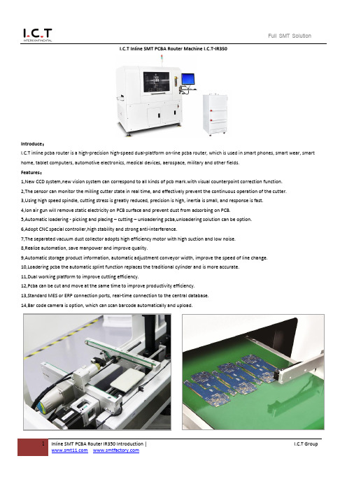 I.C.T IR350插线SMT PCBA路由器说明书