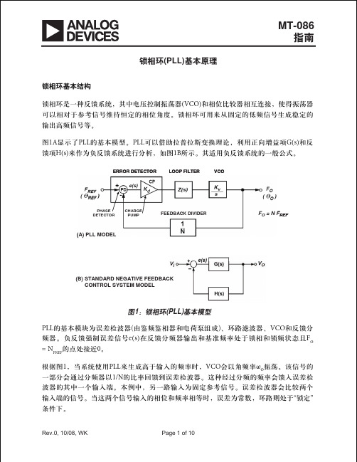 锁相环(PLL)基本原理