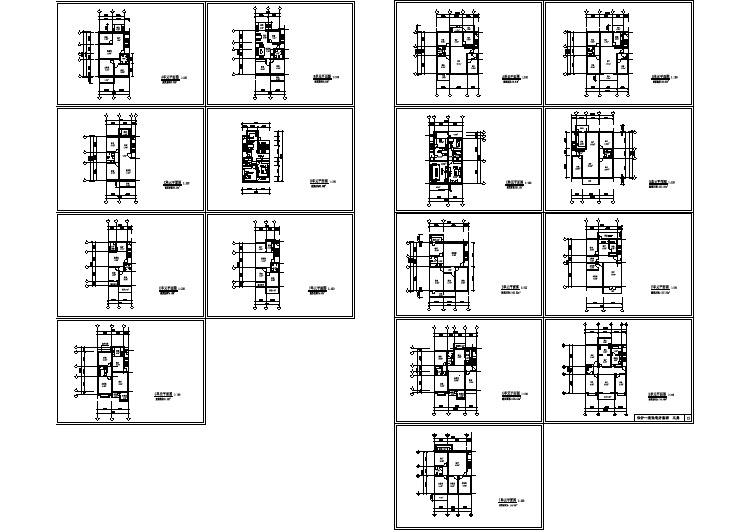 北方住宅户型建筑图方案图(共16张)