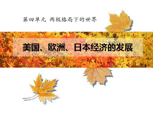 《美国、欧洲、日本经济的发展》两极格局下的世界3-中华书局版九年级历史下册
