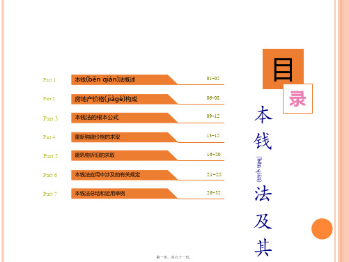 第八章成本法及其运用(PPT)