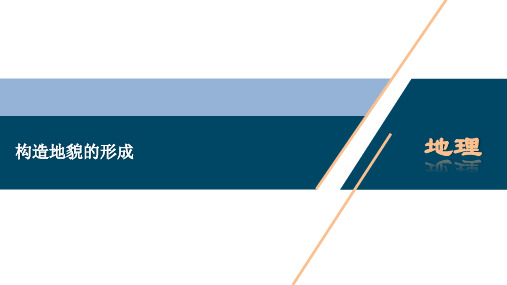 高二人教版地理选择性必修1课件 构造地貌的形成