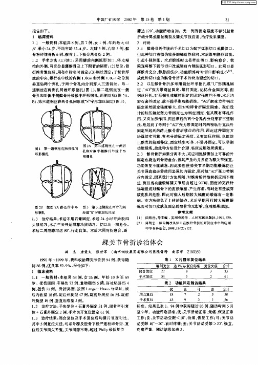 踝关节骨折诊治体会