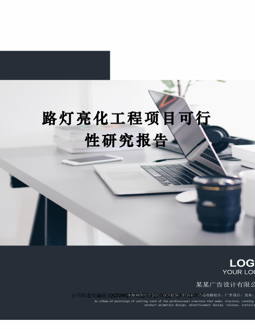 路灯亮化工程项目可行性研究报告