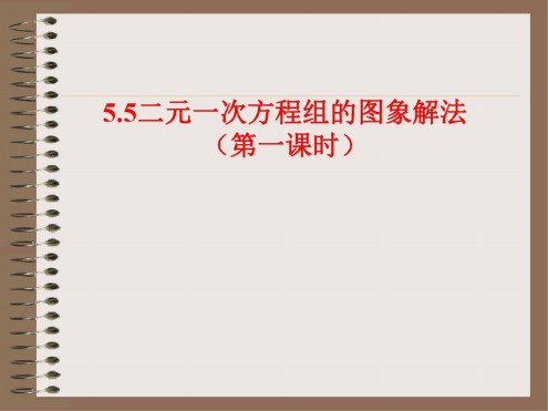 数学：5.5《二元一次方程组的图象解法》课件2(苏科版八年级上)(1).docx