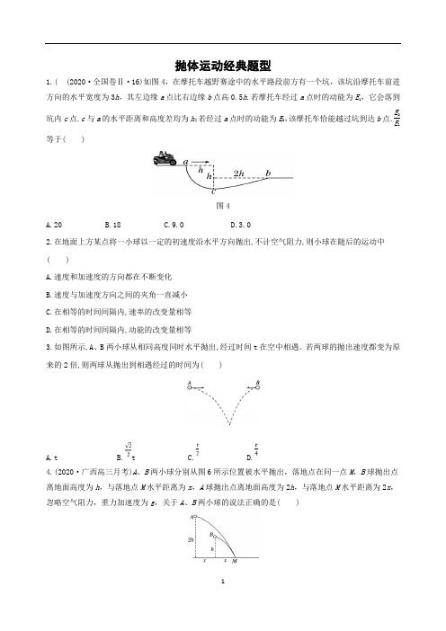 抛体运动经典题型