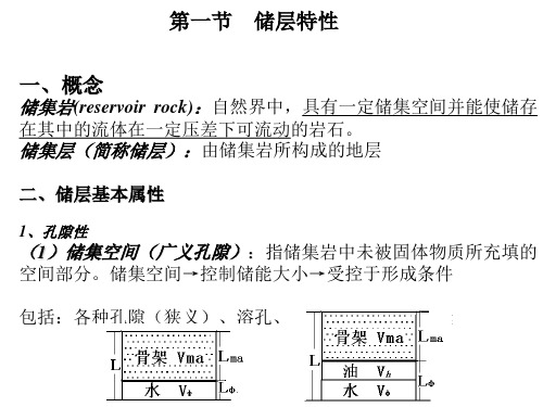 储层地质与构造地质第一章储层基本特征