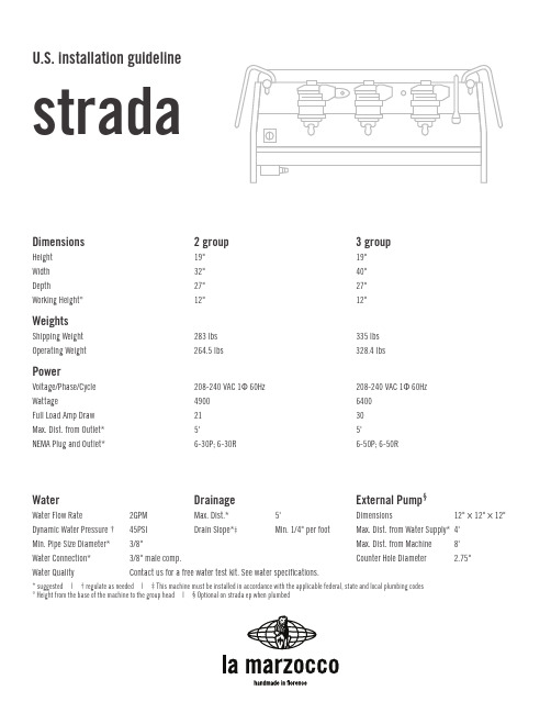 Cimbria strada Coffee Machine说明书