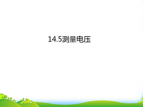 新沪科版物理九年级名师课件:14.5测量电压(共41张PPT)