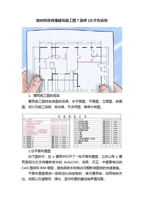 如何快速看懂建筑施工图？简单10步告诉你