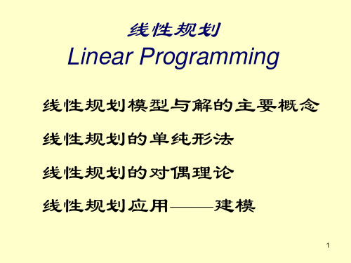 1.线性规划的标准化及图解法