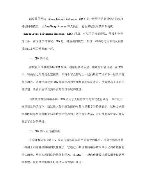 反向传播算法中的深度置信网络网络设计