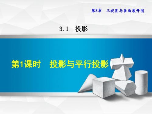 3.1.1  投影与平行投影