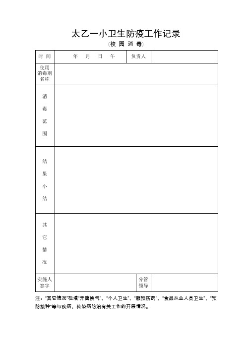 预防流行病传染病报告统计